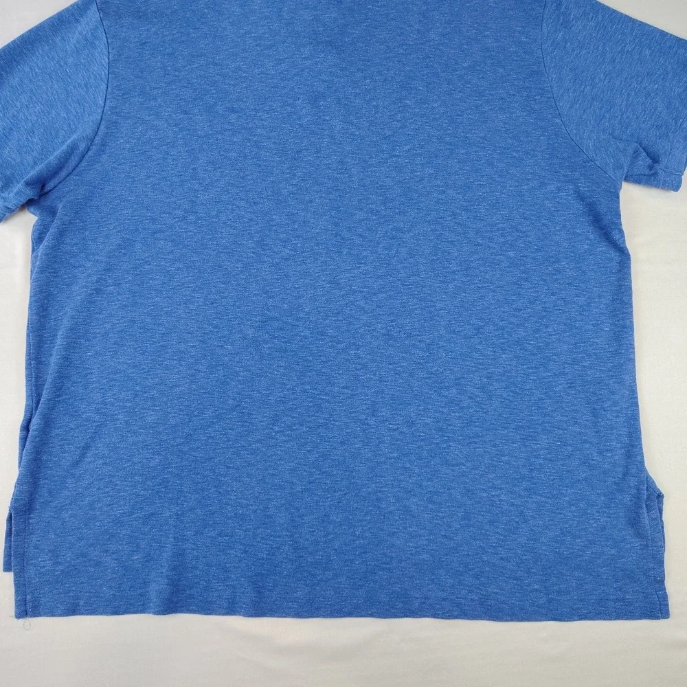 Polo Ralph Lauren Mens 3XB Blue Heather Classic Golf Polo Shirt Big & Tall